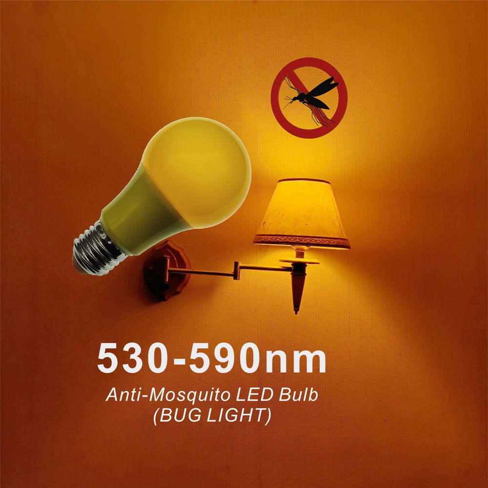 Anti-Mosquito LED Light Bulb A60(A19) 7W AC85-265V E26/E27