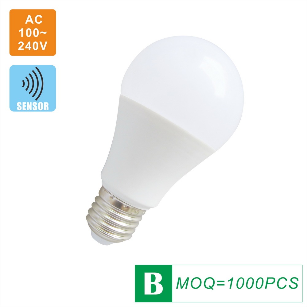 Sensor LED Light Bulb (microwave) A60(A19) 7 Watts AC100V-240V E26/E27