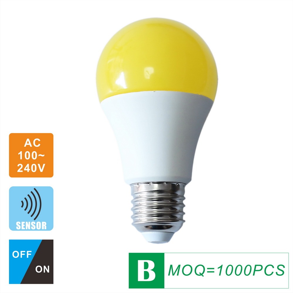 Sensor LED Light Bulb (light sensor) A60(A19) 7 Watts AC100V-240V E26/E27