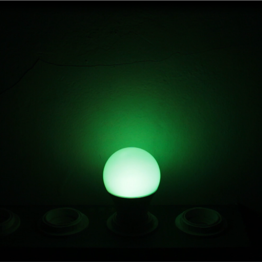 Color Changing LED Lamp Bulb A60(A19) 8W RGBW 100V-240V E26/E27