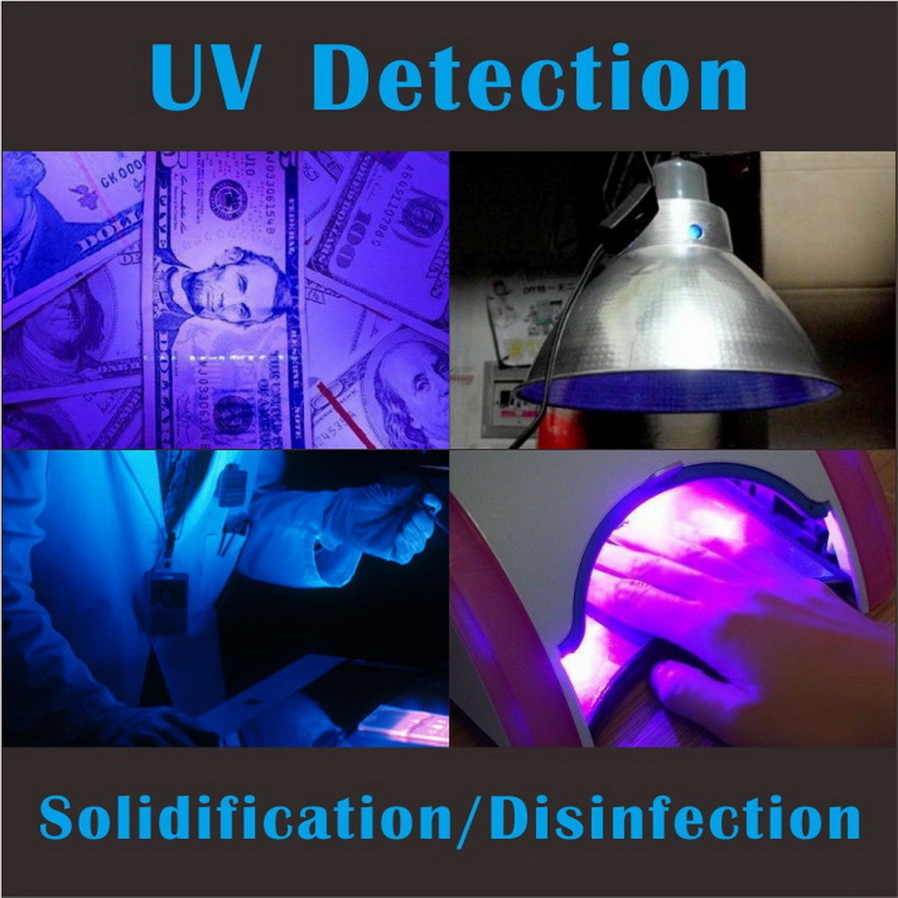 UV Black LED Lamp Bulb A60(A19) 6W RGBW 100V-240V E26/E27