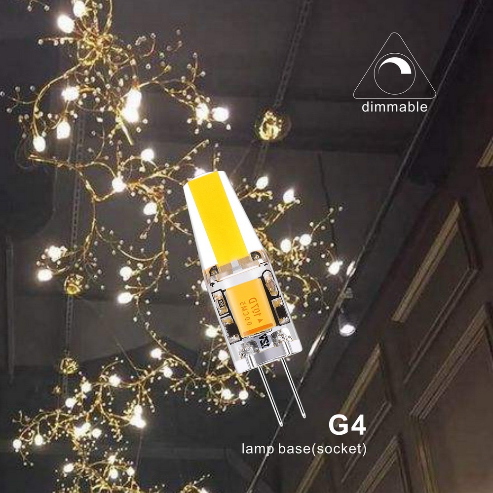 Silica Gel LED JC/G4 Light Bulb COB1505 AC/DC 12 Volts