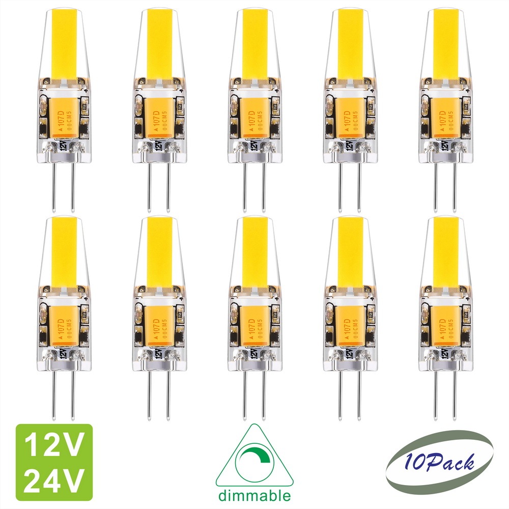 Silica Gel LED JC/G4 Light Bulb COB1505 AC/DC 12 Volts