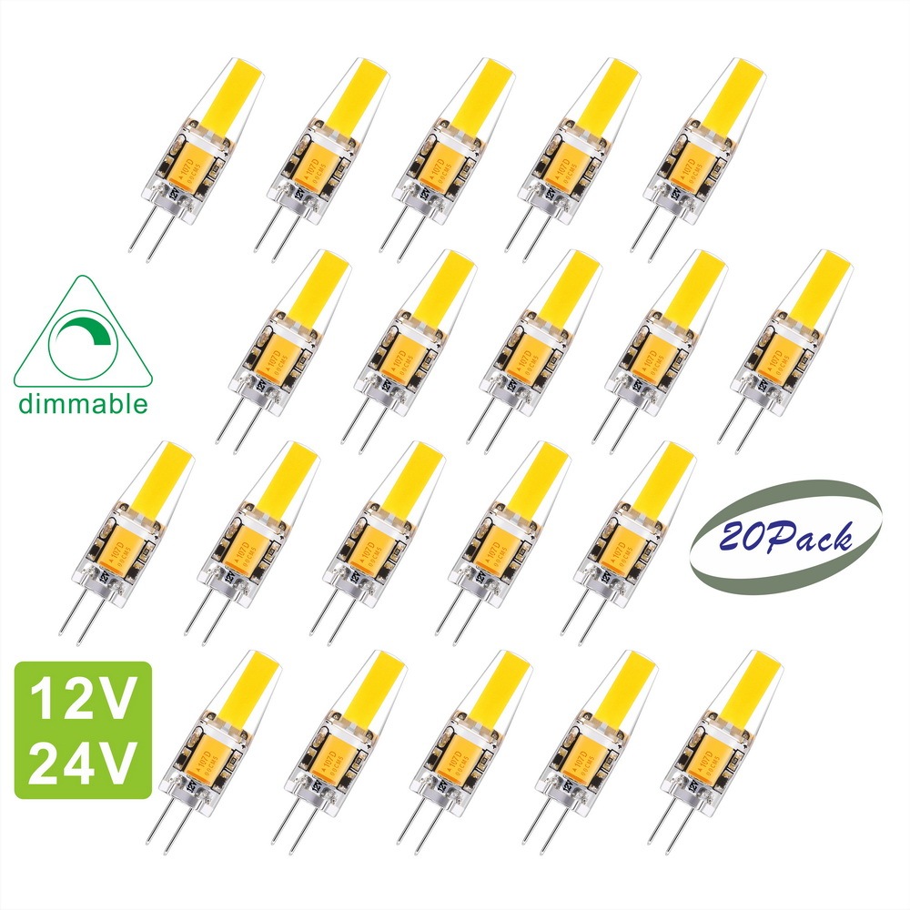 Silica Gel LED JC/G4 Light Bulb COB1505 AC/DC 12 Volts