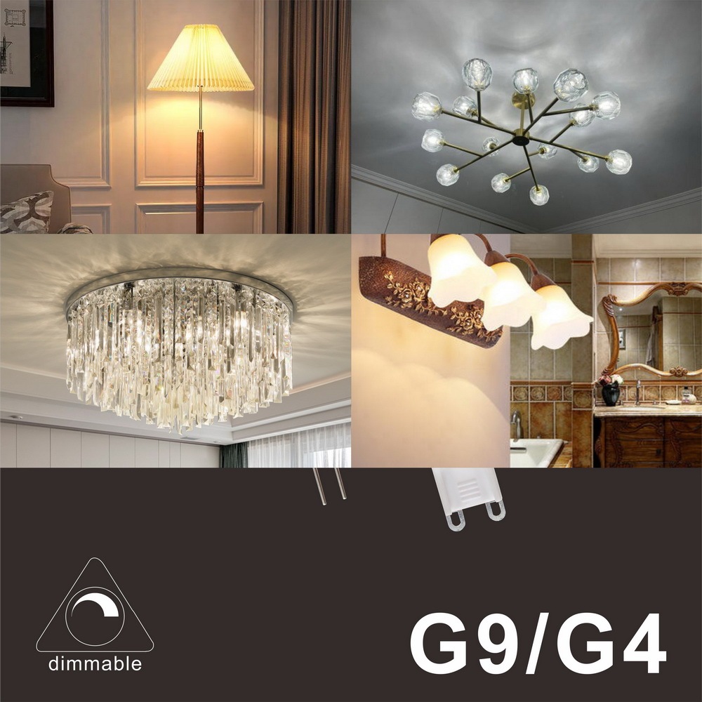 Silica Gel LED G9/G4 Light Bulb 64SMD3014 110V/220V 3W Dimmable