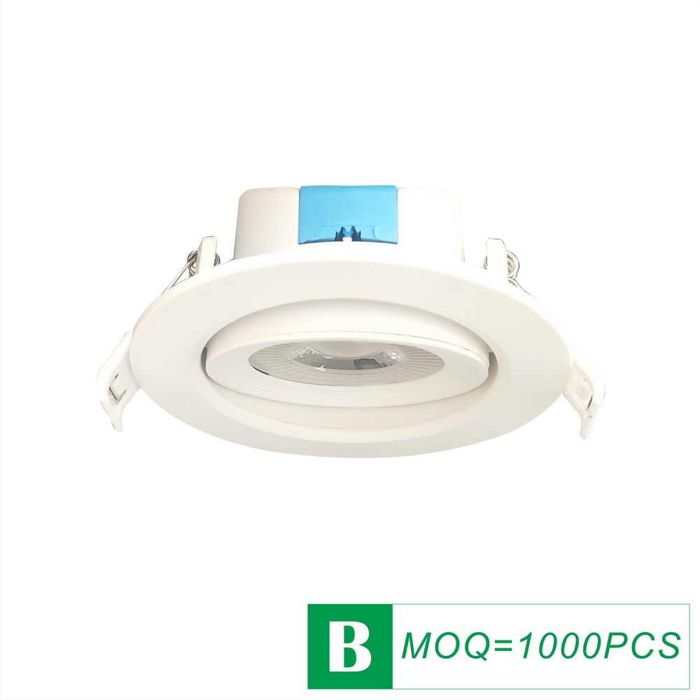Plastic-Aluminum LED Downlight Spot 2 INCH 7W AC100-240V Rotatable