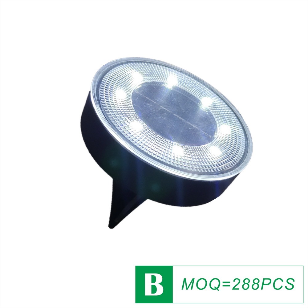 Waterproof Plastic Solar In-Ground Light 3.5 INCH 8SMD IP68