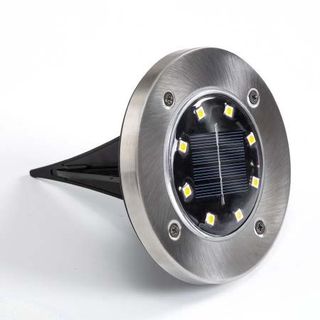 Waterproof PP-Steel Solar In-Ground Light 3.5 INCH 8SMD IP65