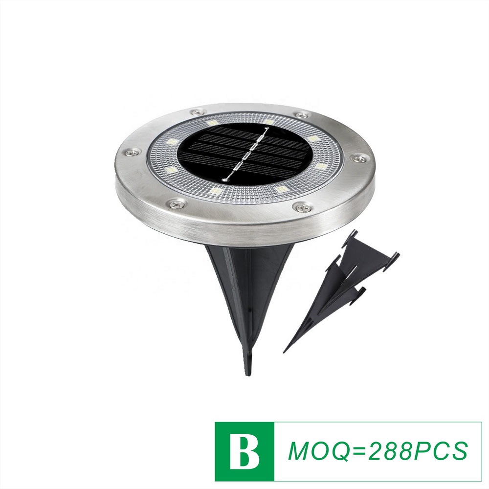 Waterproof PP-Steel Solar In-Ground Light 3.5 INCH 8SMD IP65