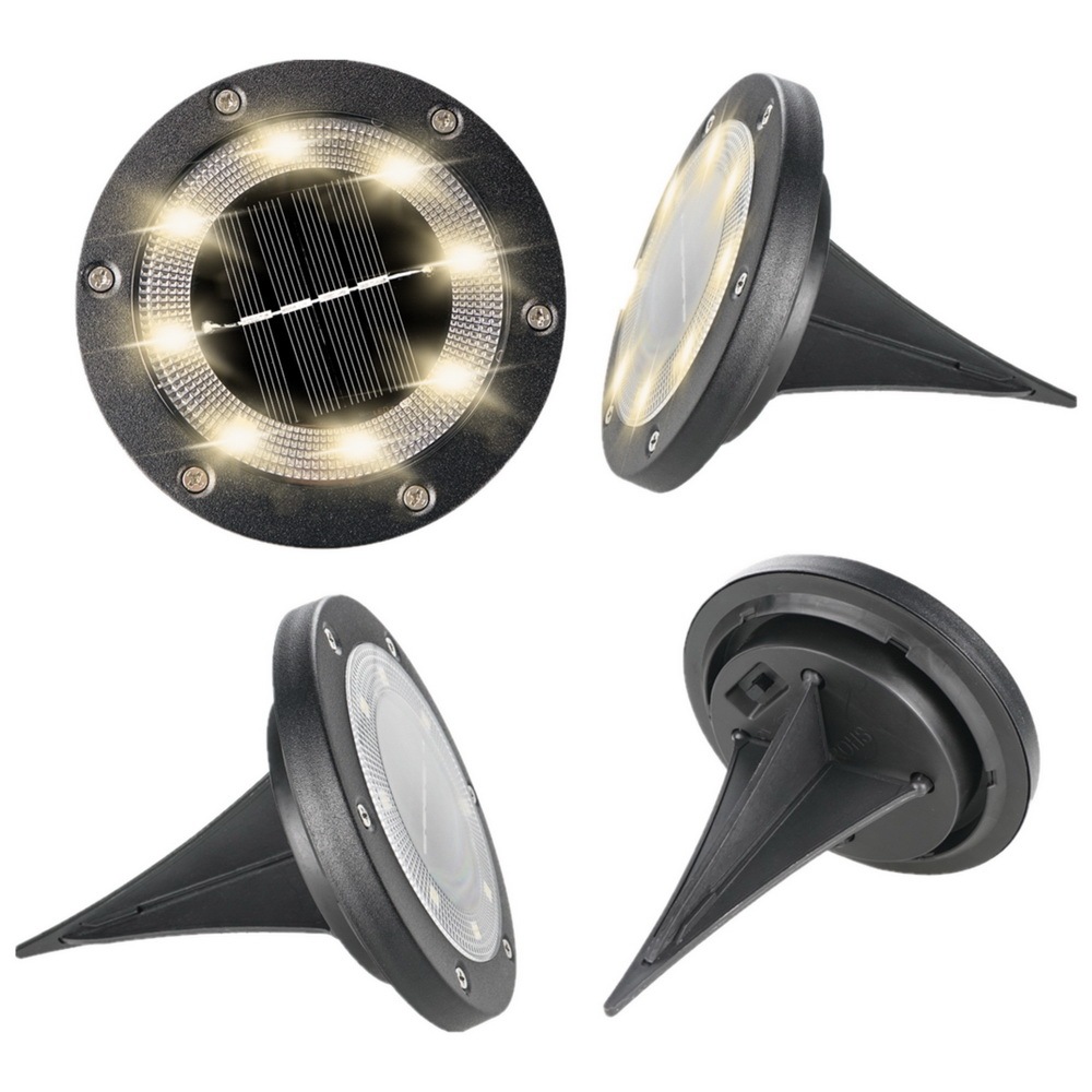 Waterproof PP-Steel Solar In-Ground Light 3.5 INCH 8SMD IP65