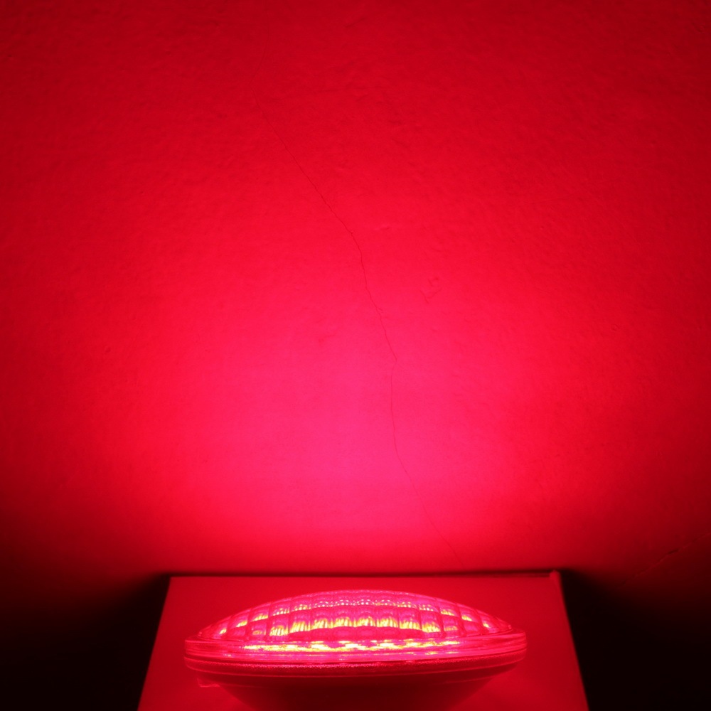 Glass LED PAR36 Light Bulb Flood 9 Watts AC/DC 12 Volts IP67 Waterproof Colorful