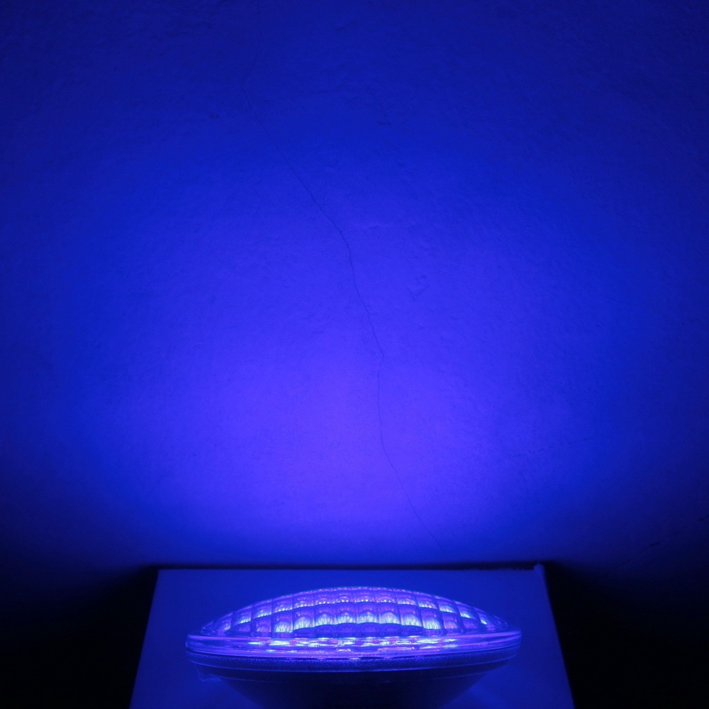 Glass LED PAR36 Light Bulb Flood 9 Watts AC/DC 12 Volts IP67 Waterproof Colorful