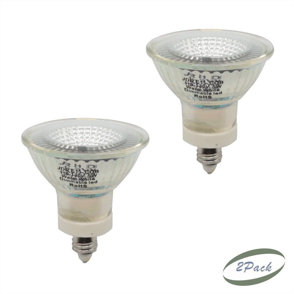 Glass LED JDR Spot Light Cup COB 5 Watts 110V/220V E11/E24/E26 Dimmable 36°