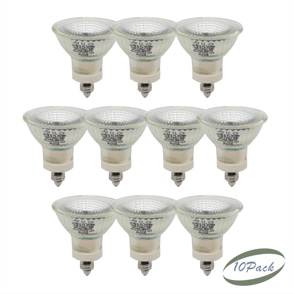 Glass LED JDR Spot Light Cup COB 5 Watts 110V/220V E11/E24/E26 Dimmable 36°