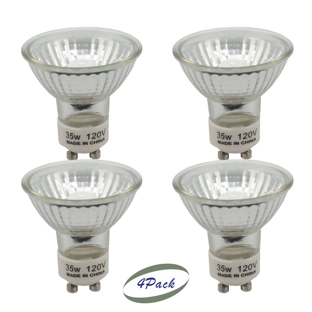 GU10 Halogen Spot Light Bulb 35W/50W (Terrarium Heating Lamp Bulb) (4 Pack)