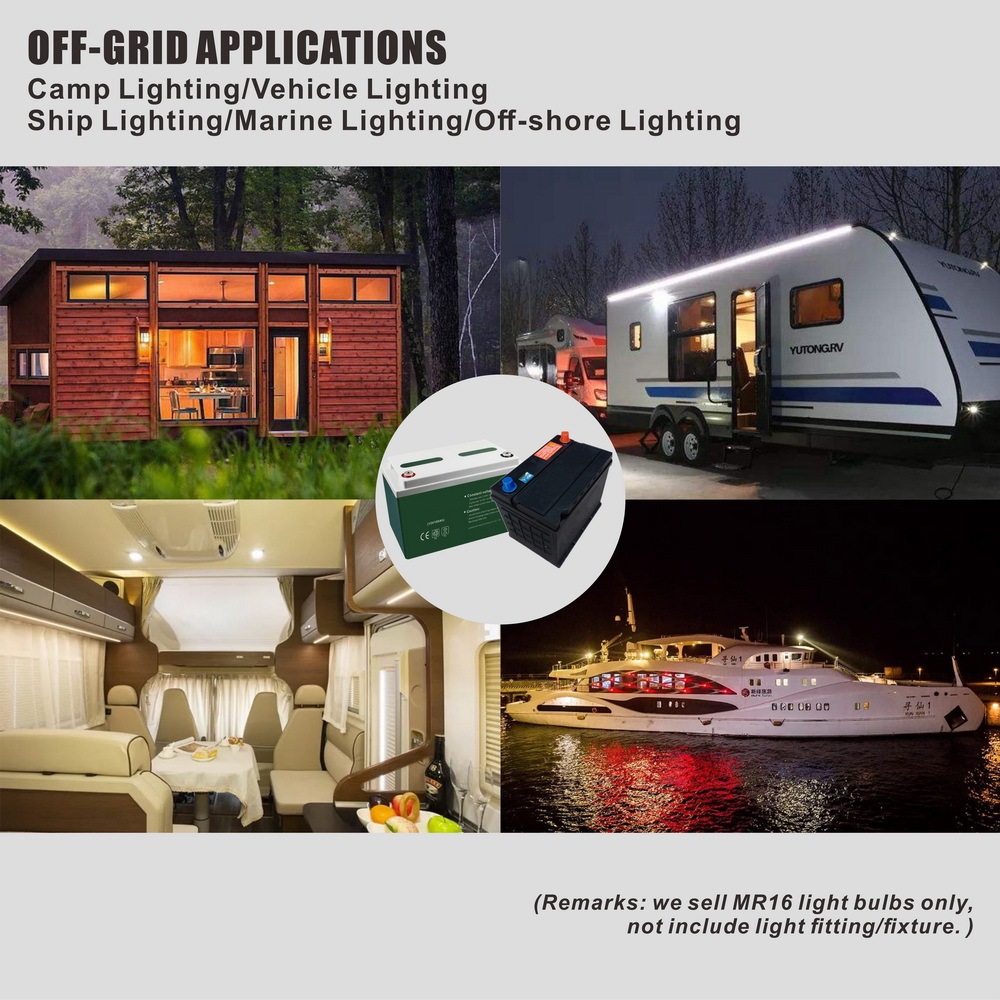 Glass LED MR16 Spot Lamp Cup COB 5 Watts AC/DC 12 Volts GU5.3  36° NSL (1/3/10 Pack)