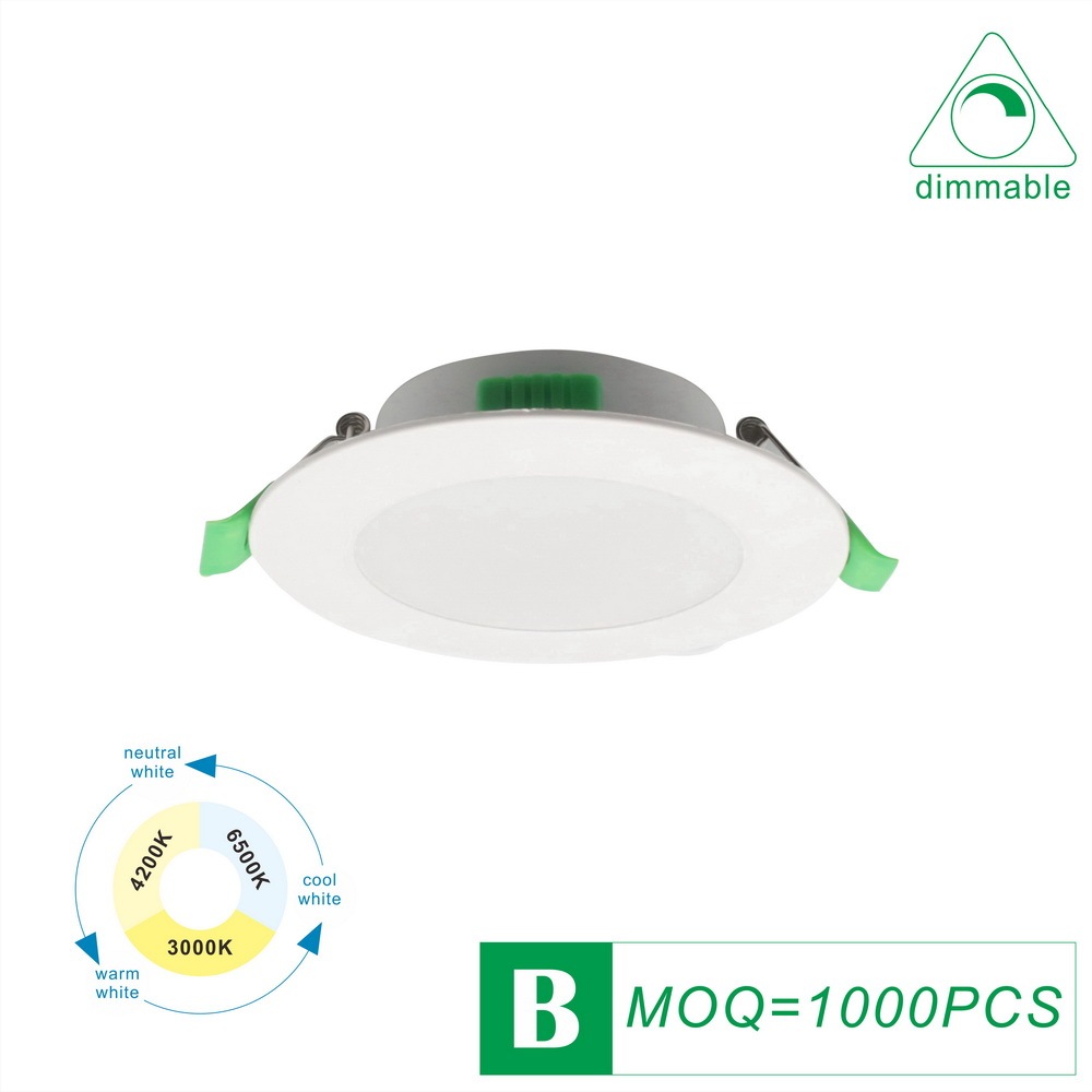 Ultra-Thin Plastic-Al LED Downlight Flood 2.5 INCH 5 Watts AC110V/AC220V Dimmable