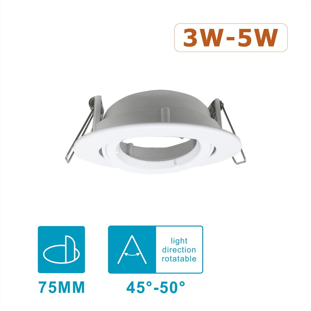 Plastic MR16/GU10 Downlight Fitting 2 INCH DLF-005