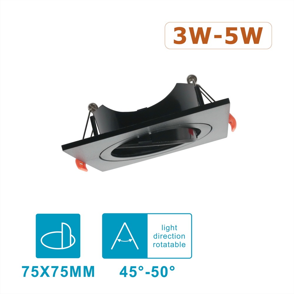 Plastic MR16/GU10 Downlight Fitting 2 INCH DLF-005
