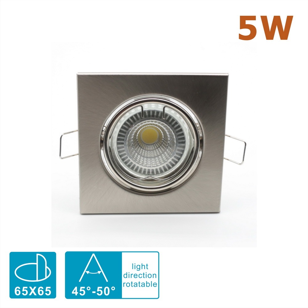 Detachable Spot LED Downlight Fixture 2 Inch MR16/GU10 COB 5 Watts (Iron Frame)