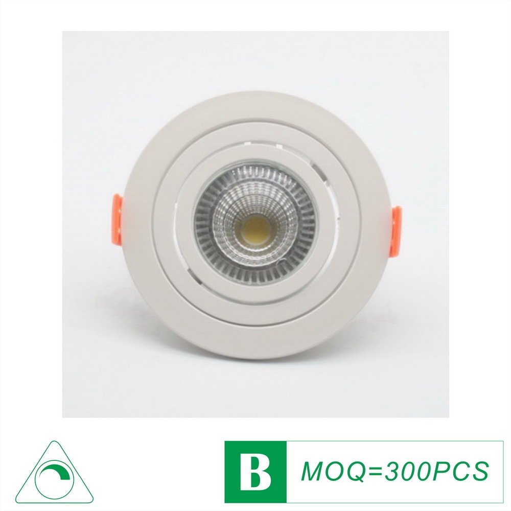 Detachable Spot LED Downlight Fixture 2 Inch MR16/GU10 COB 5 Watts (plastic Frame)