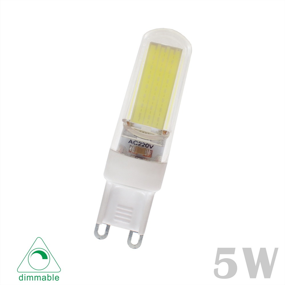 PC Shell G4/G9 LED JC Lamp Bulb 5 Watts 2609COB 110-130V/220-240V Dimmable (1/6/10 Pack)