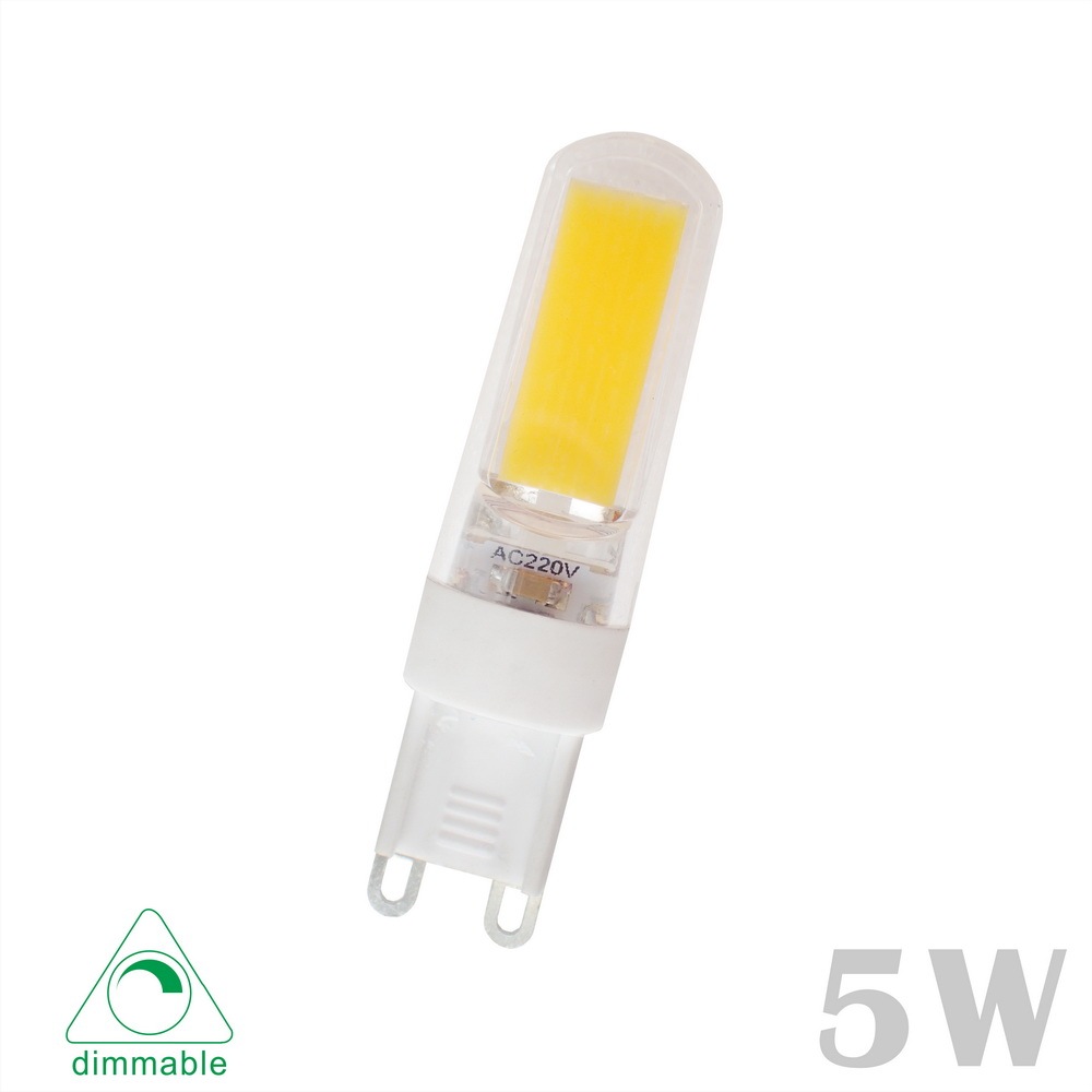 PC Shell G4/G9 LED JC Lamp Bulb 5 Watts 2609COB 110-130V/220-240V Dimmable (1/6/10 Pack)