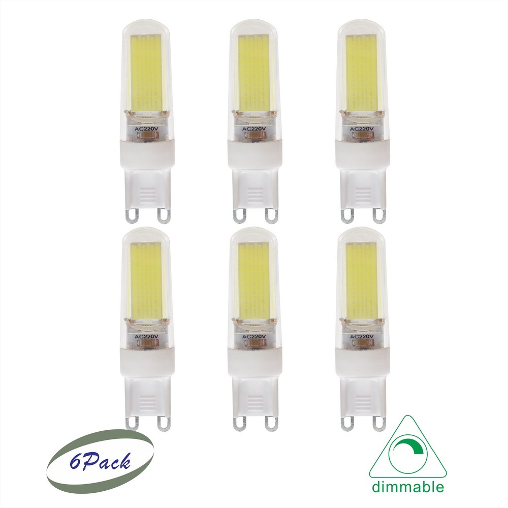 PC Shell G4/G9 LED JC Lamp Bulb 5 Watts 2609COB 110-130V/220-240V Dimmable (1/6/10 Pack)