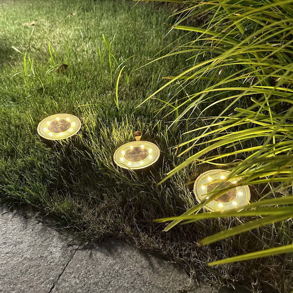 Waterproof Plastic Solar In-Ground Light 3.5 INCH 8SMD IP68