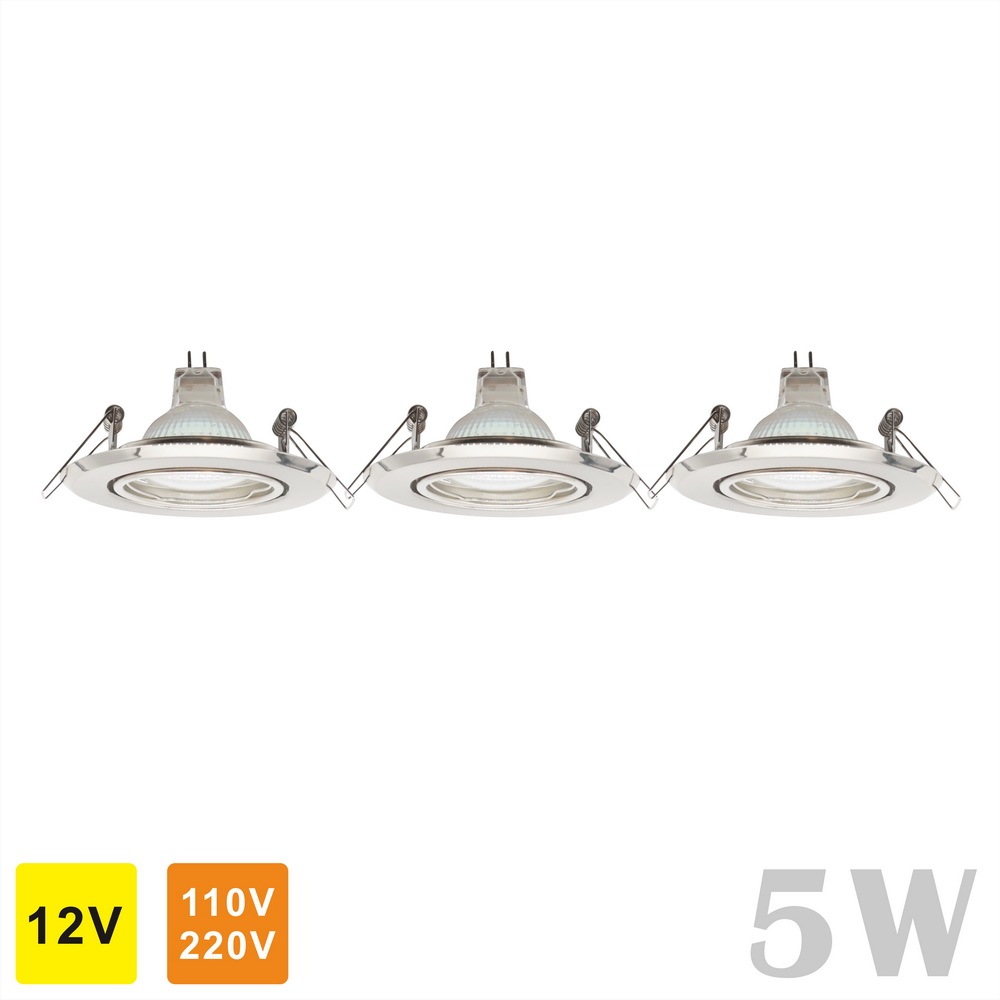 Detachable 2" Iron Spot LED Downlight MR16/GU10 COB 5W (round shape)