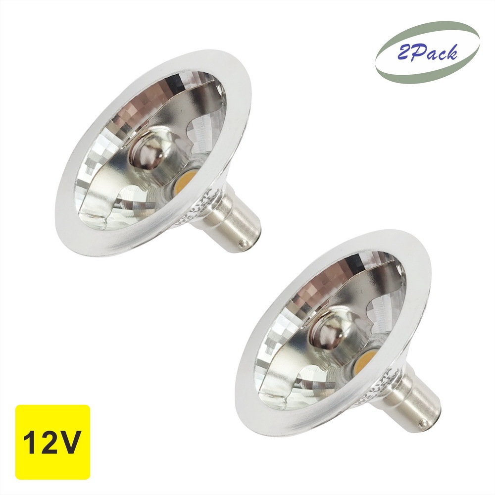 Aluminum LED AR70 Spot Light Bulb COB 5 Watts AC/DC 12V BA15d (1/2/6 Pack)