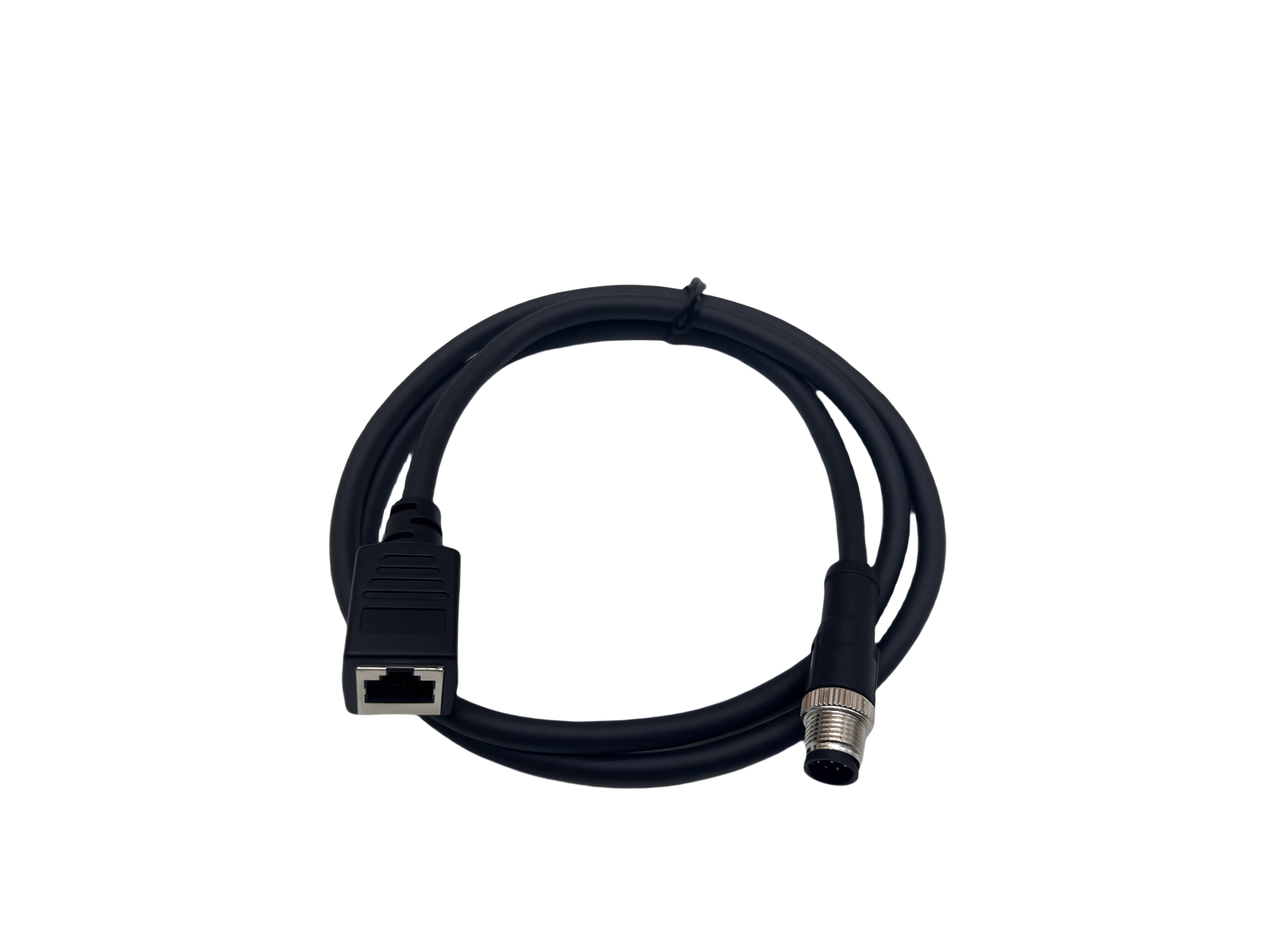 M12 to RJ45 Industrial Ethernet Cable