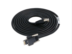 Industrial Locking RJ45 Straight to Right-Angle Cable