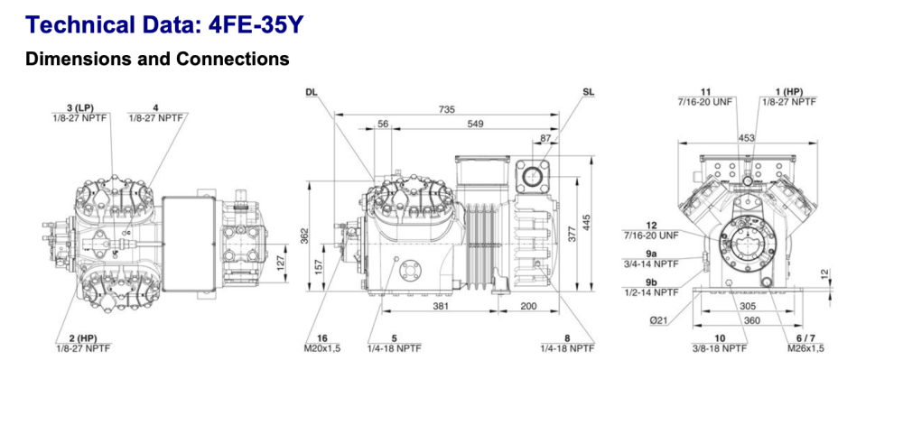 Bitzer 4FE-35Y Semi-Hermetic Reciprocating Compressor