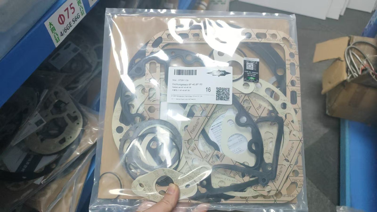 37283505 Gasket Set - Original Bitzer OEM Part -