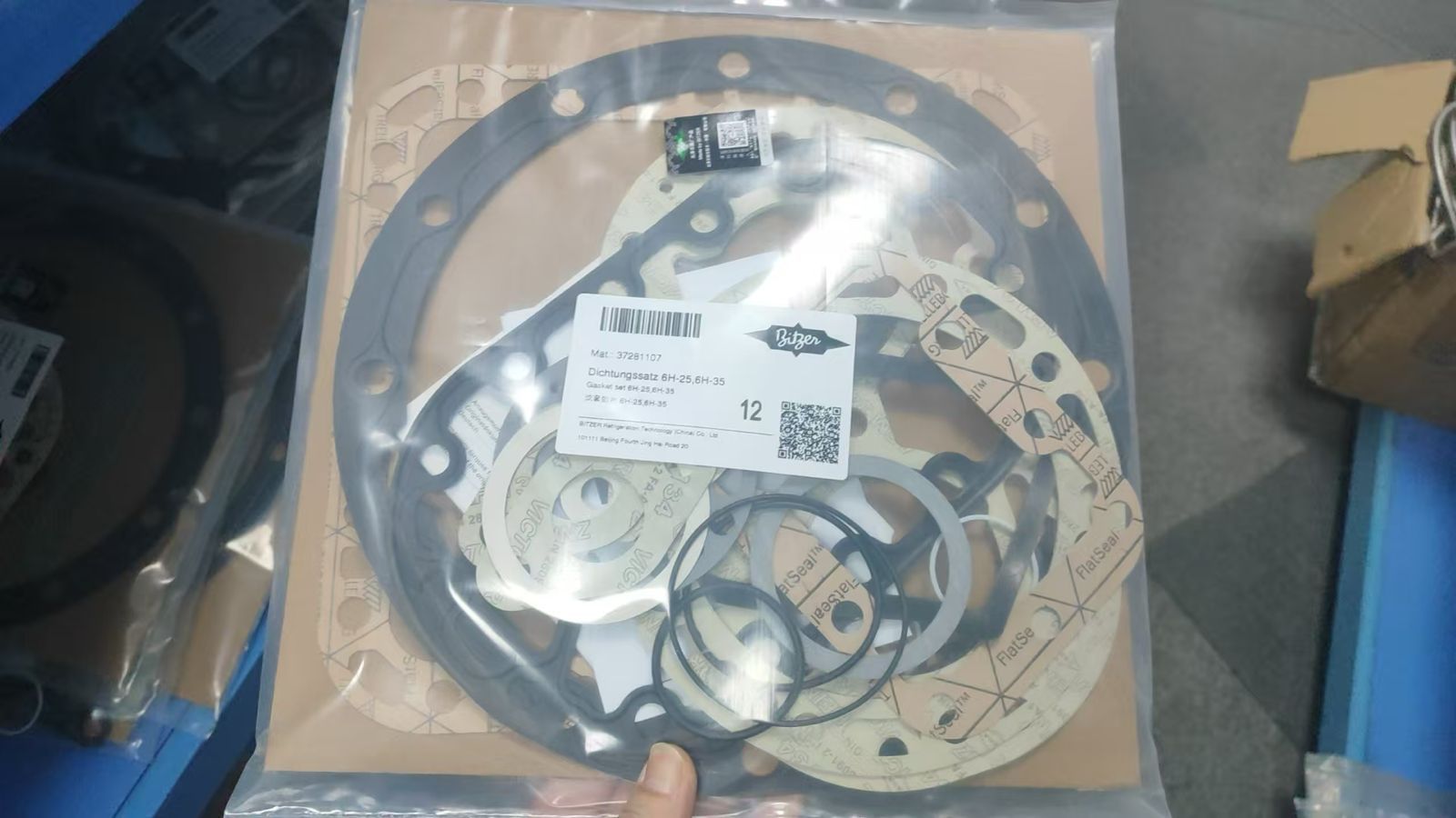37280807 Gasket Set - Original Bitzer OEM Part -