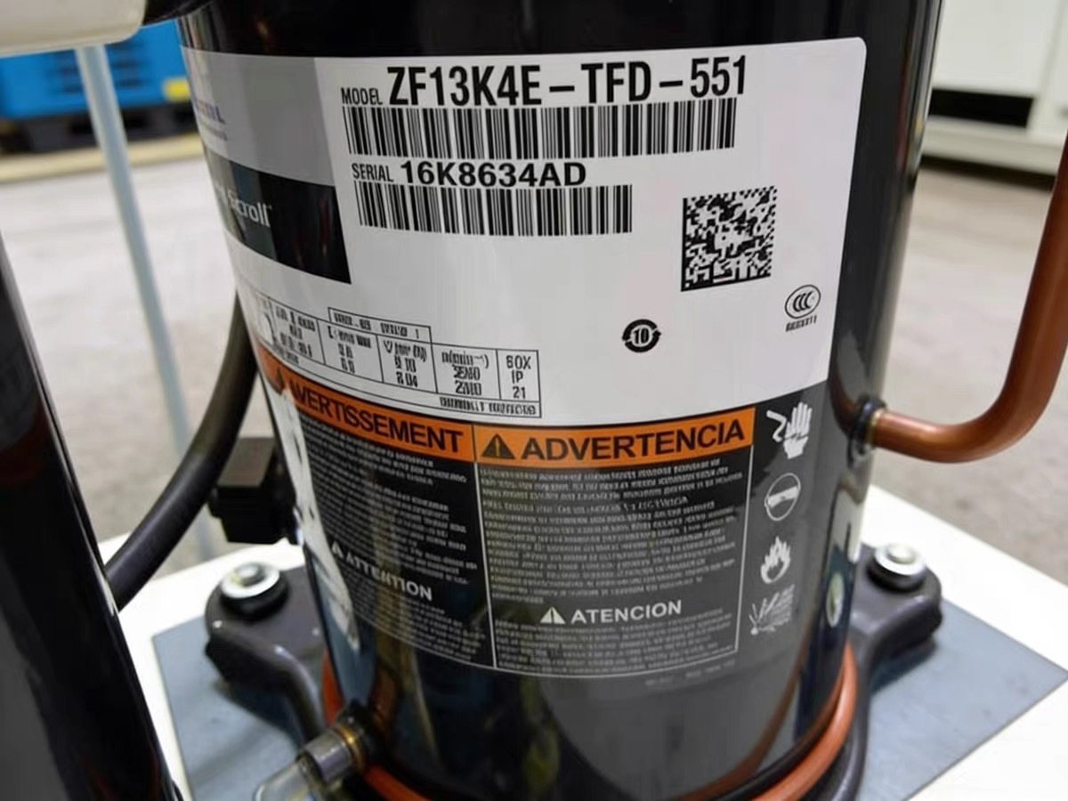 Copeland ZF09KQE 3 HP Low Temperature Scroll Compressor