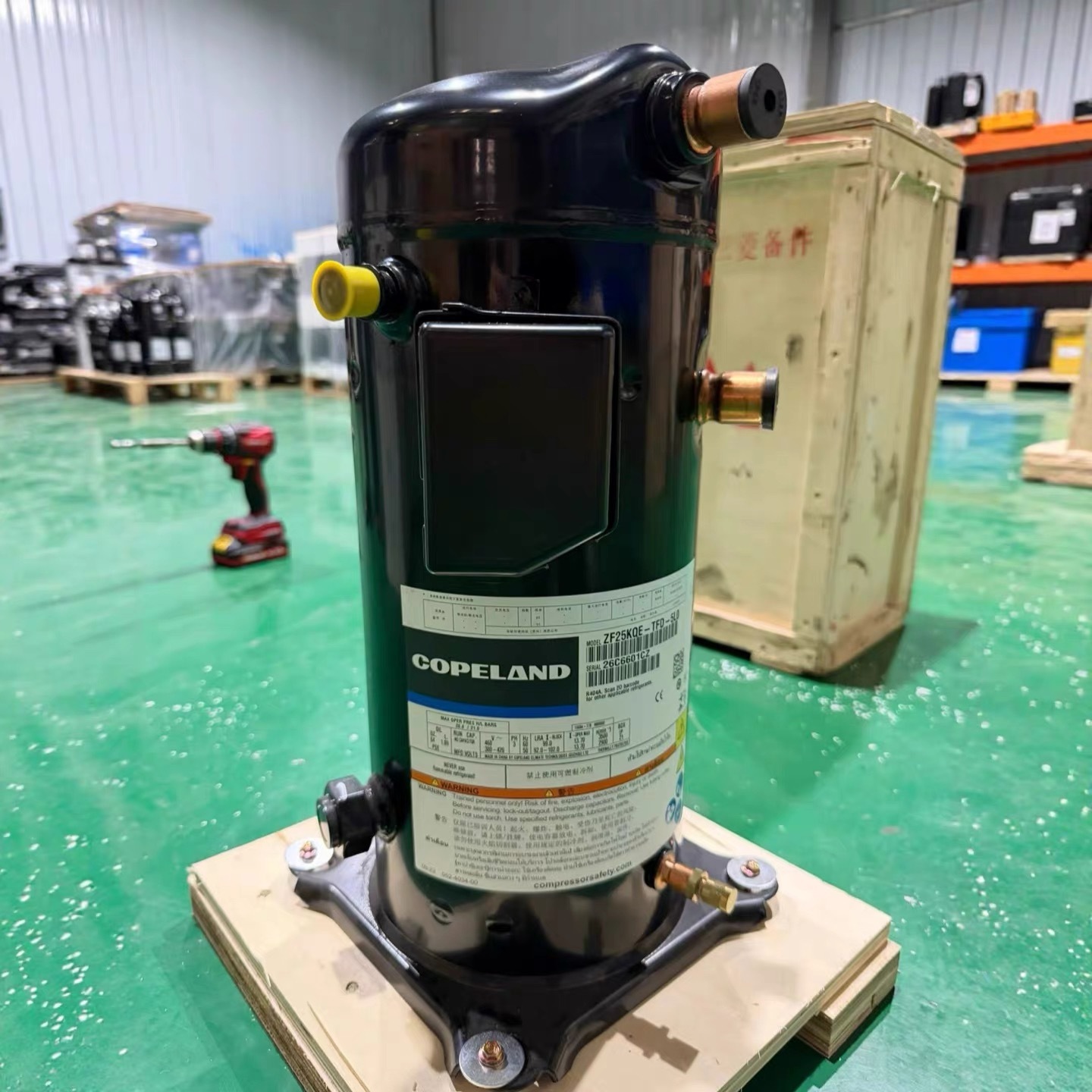 Copeland ZF08KQE 2.5 HP Low Temperature Scroll Compressor