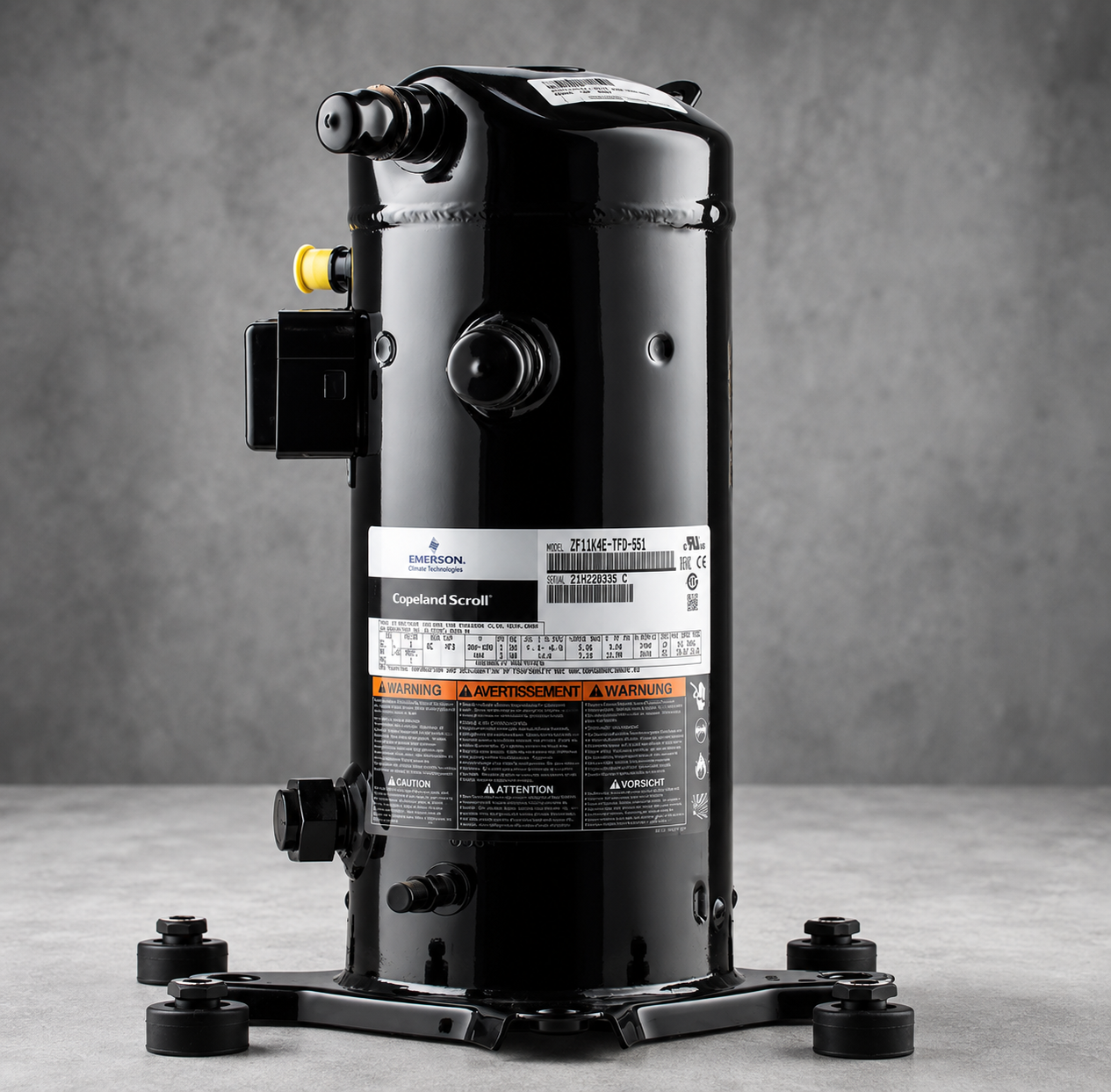 Copeland ZFI20KQE 4 HP Low Temperature Scroll Compressor