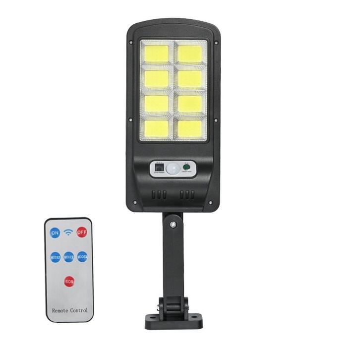 LUMINÁRIA SOLAR LED COB COMSENSOR DE PRESENÇA 24W,ACOMPANHA 1 CONTROLE REMOTO,2 PARAFUSOS E 2 BUCHAS
