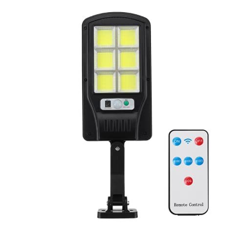 LUMINÁRIA SOLAR LED COB COMSENSOR DE PRESENÇA 24W,ACOMPANHA 1 CONTROLE REMOTO,2 PARAFUSOS E 2 BUCHAS