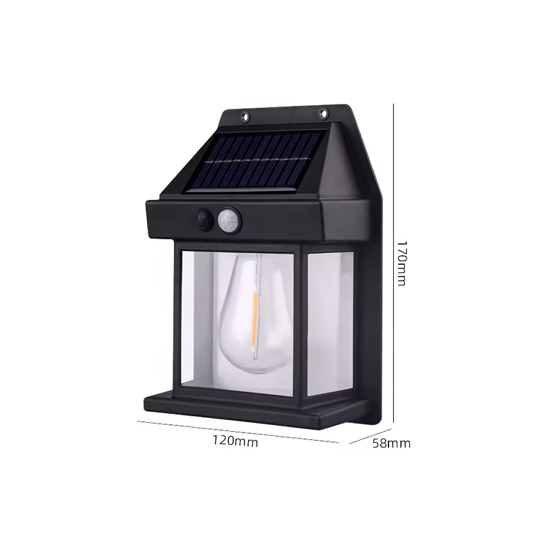 LUMINÁRIA SOLAR DE TUNGSTÊNIOCOM SENSOR DE PRESENÇA 3WIP44, ACOMPANHA 2 PARAFUSOS E2 BUCHAS