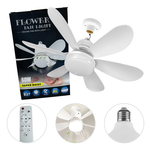 Ventilador De Teto Com hélice 6 pontas 60W 16.5 WIDE 64300