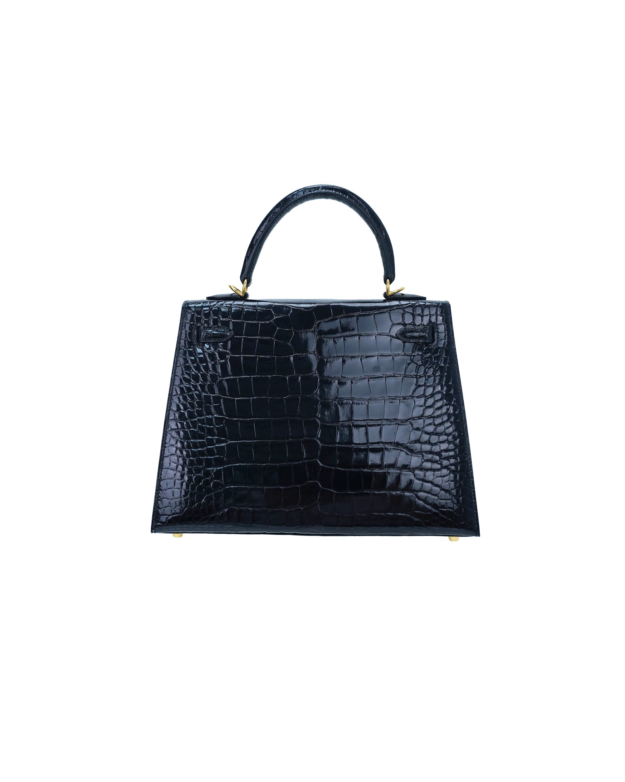 Crossbody bag, made of Nile crocodile leather, with a size of 25