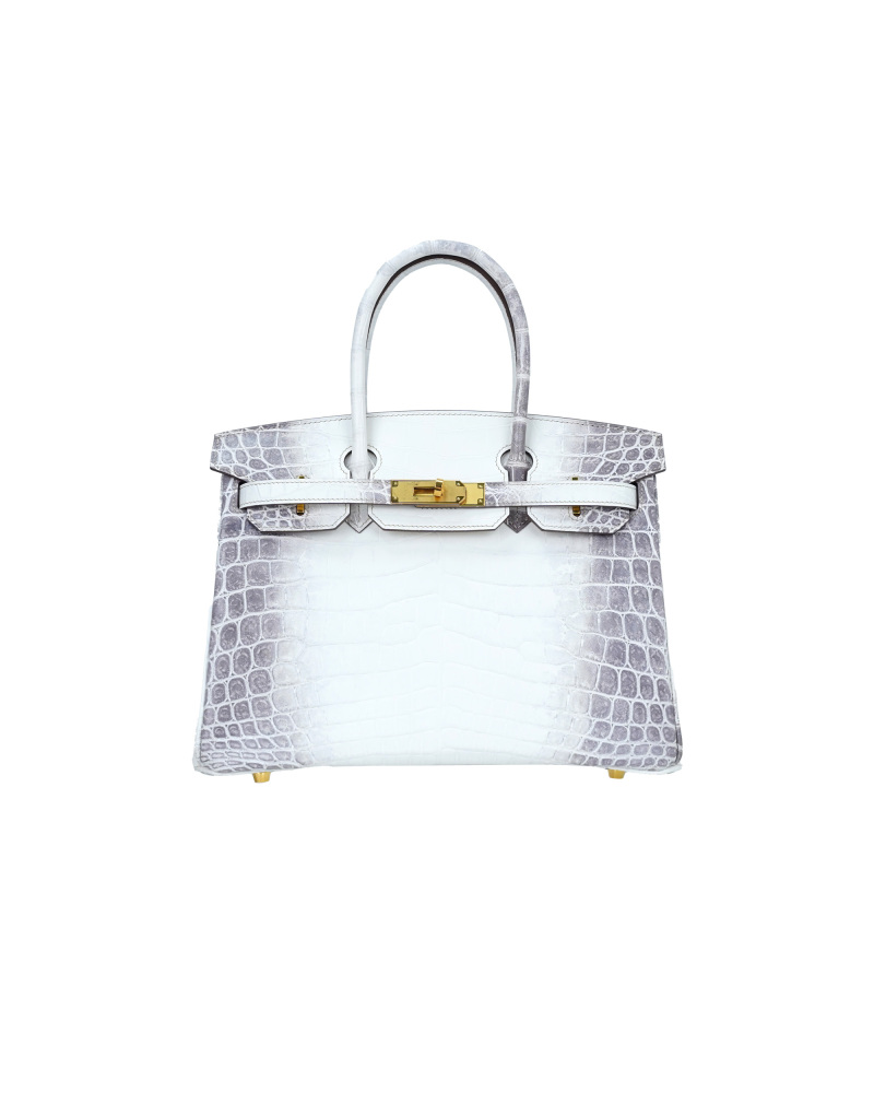 Ladies' handbag, Himalayan Nile crocodile material, size 30