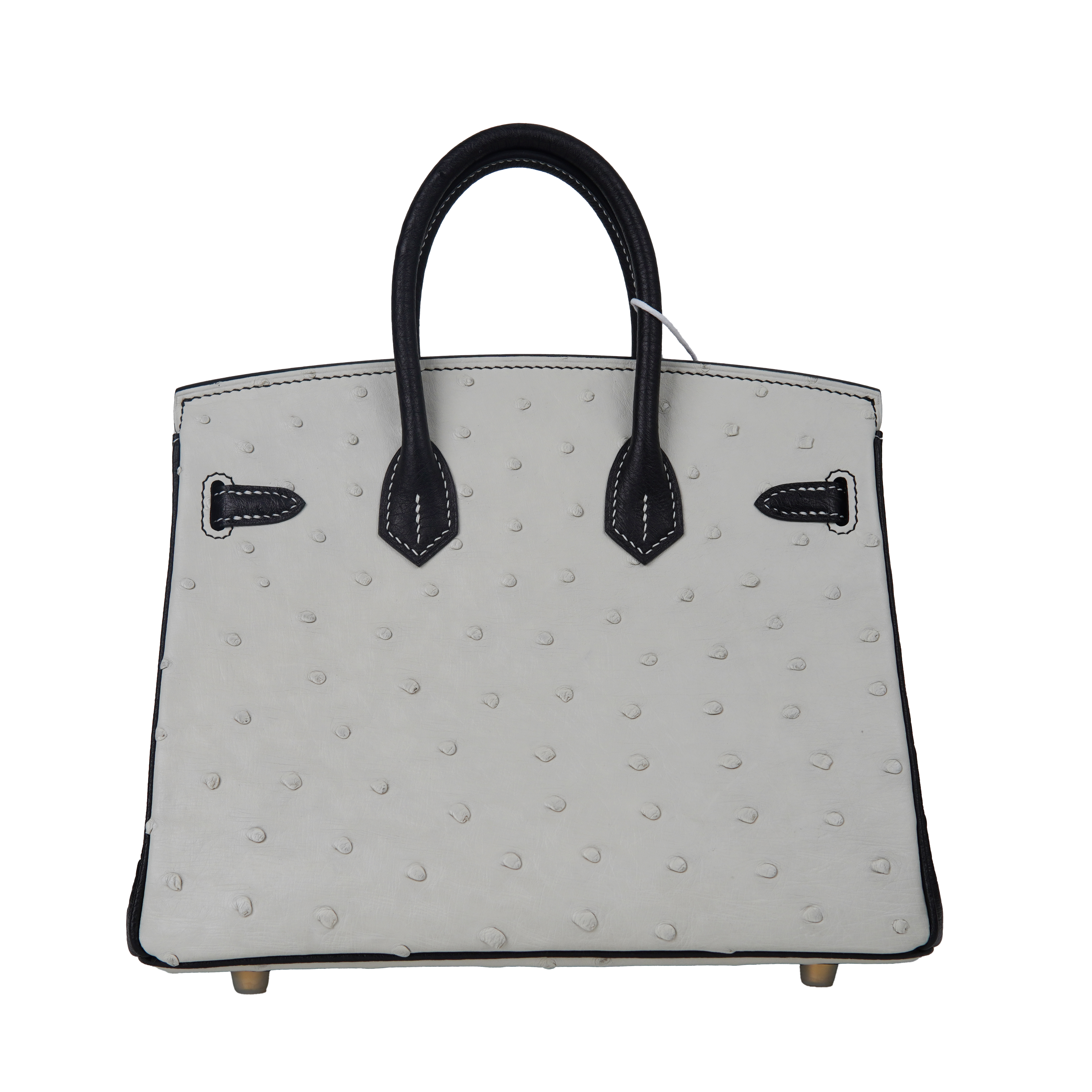 25-sized ladies' handbag made of ostrich leather