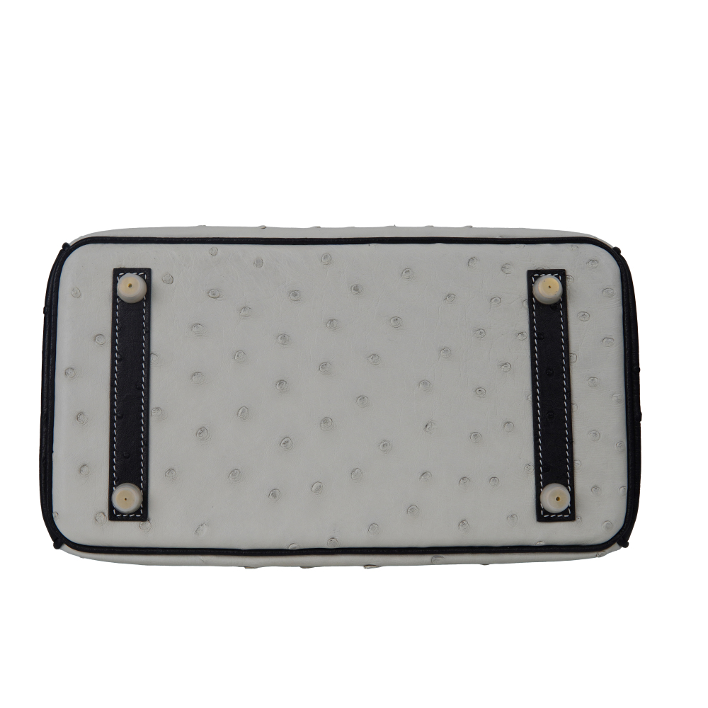25-sized ladies' handbag made of ostrich leather