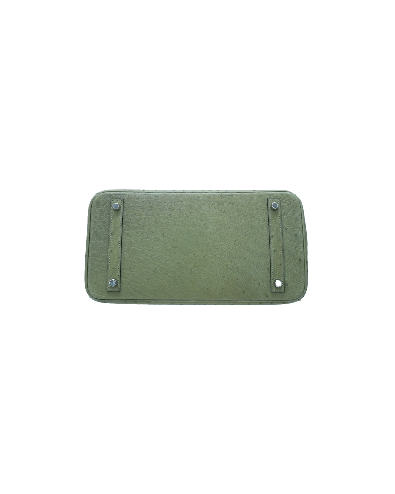 30-sized ladies' handbag made of ostrich leather