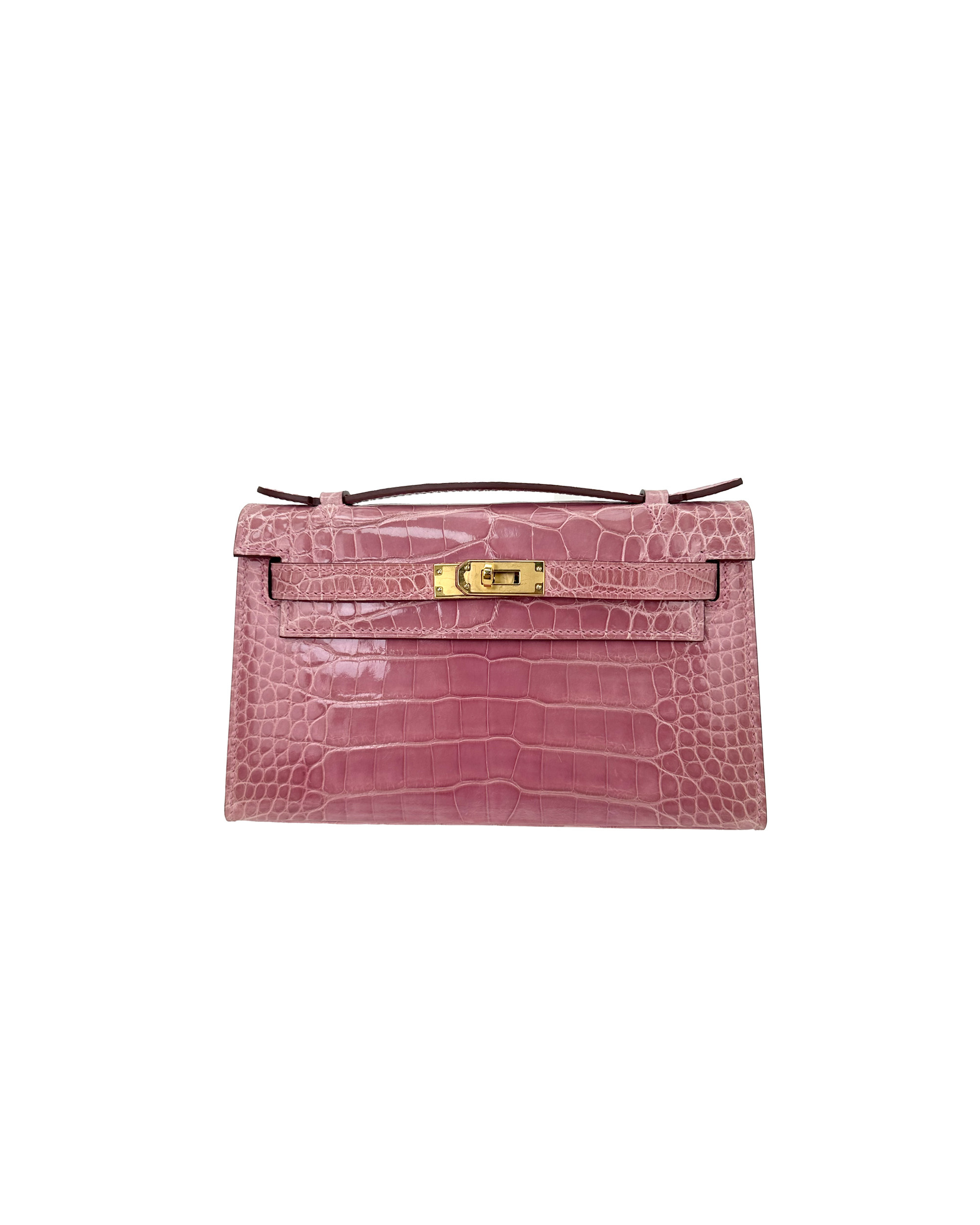Ladies' handbags made of American alligator leather, size 22