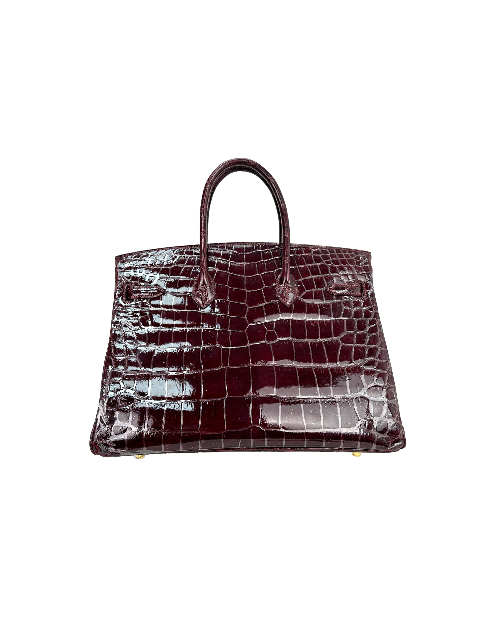 Ladies' hand-made bags made of Nile crocodile leather, size 35